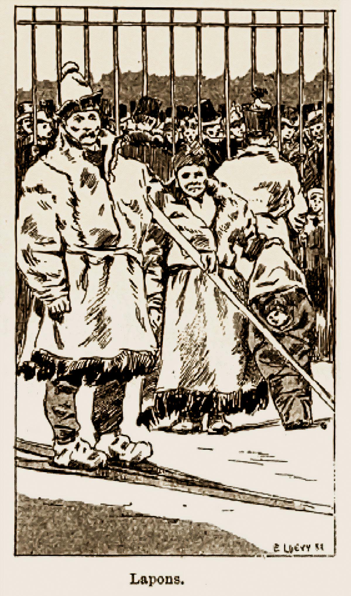 Samer | mansklig utstallning Paris Samer | mansklig utstallning Paris